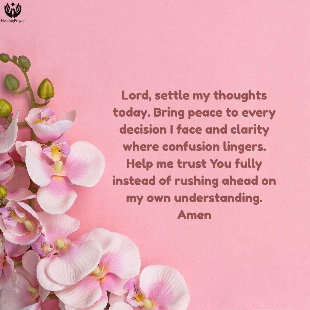 A Friday Prayer for Peace in Your Thoughts and Decisions