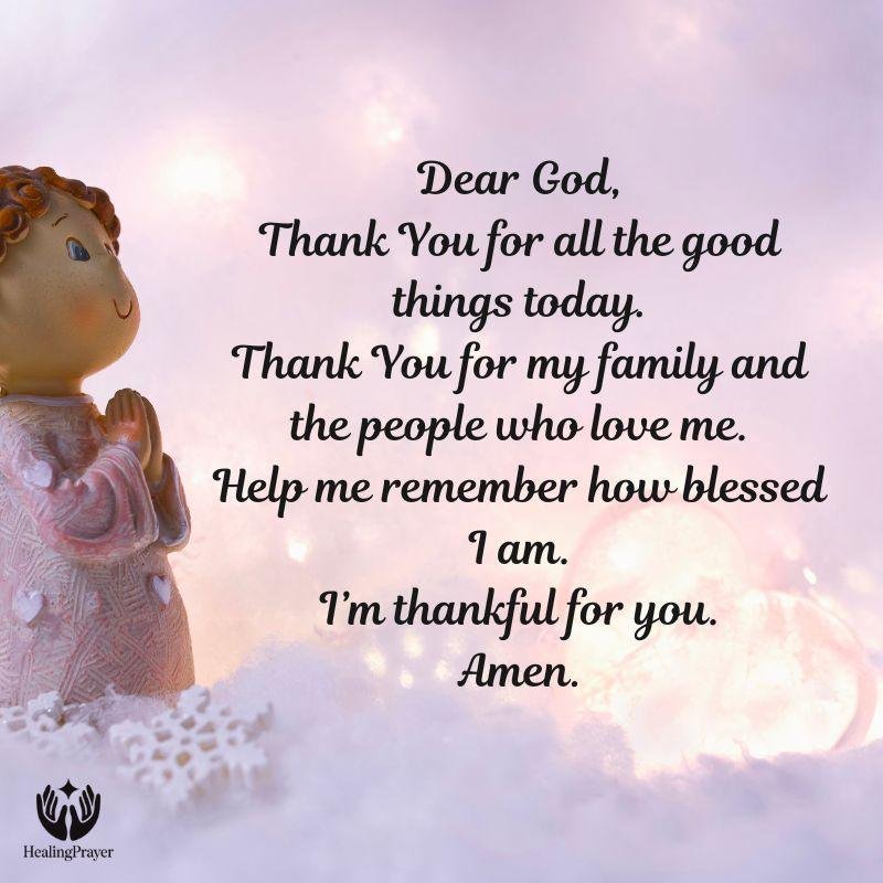 A Gratitude Bedtime Prayer