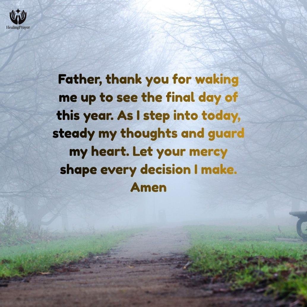 A Morning Prayer for the Last Day of the Year 2025