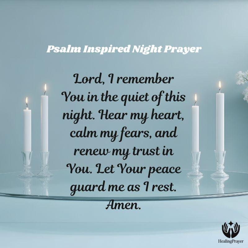 A Night Prayer Inspired by the Psalms