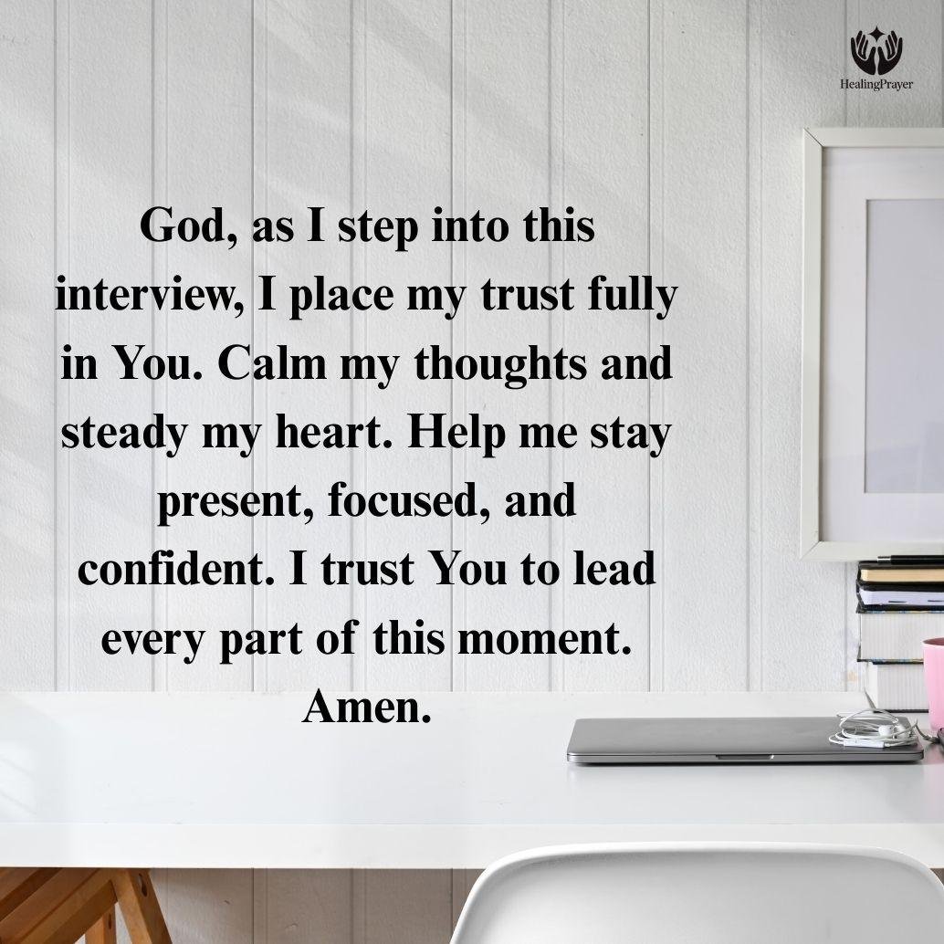 A Powerful Prayer Before a Job Interview