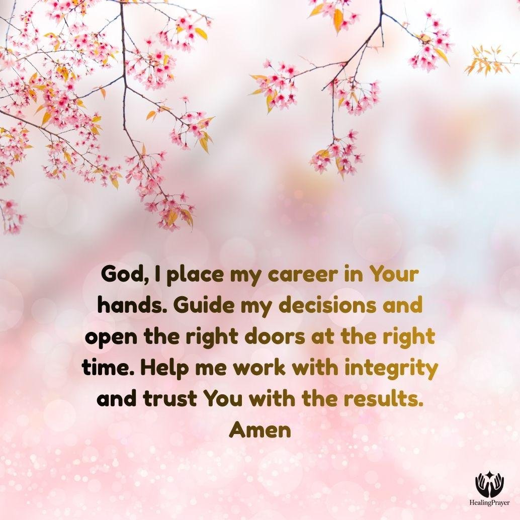 A Prayer for a Fresh Start in Career and Work Life