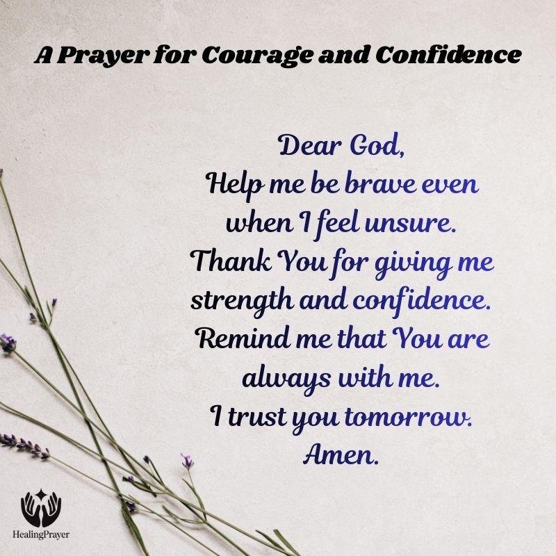 A Prayer for Courage and Confidence