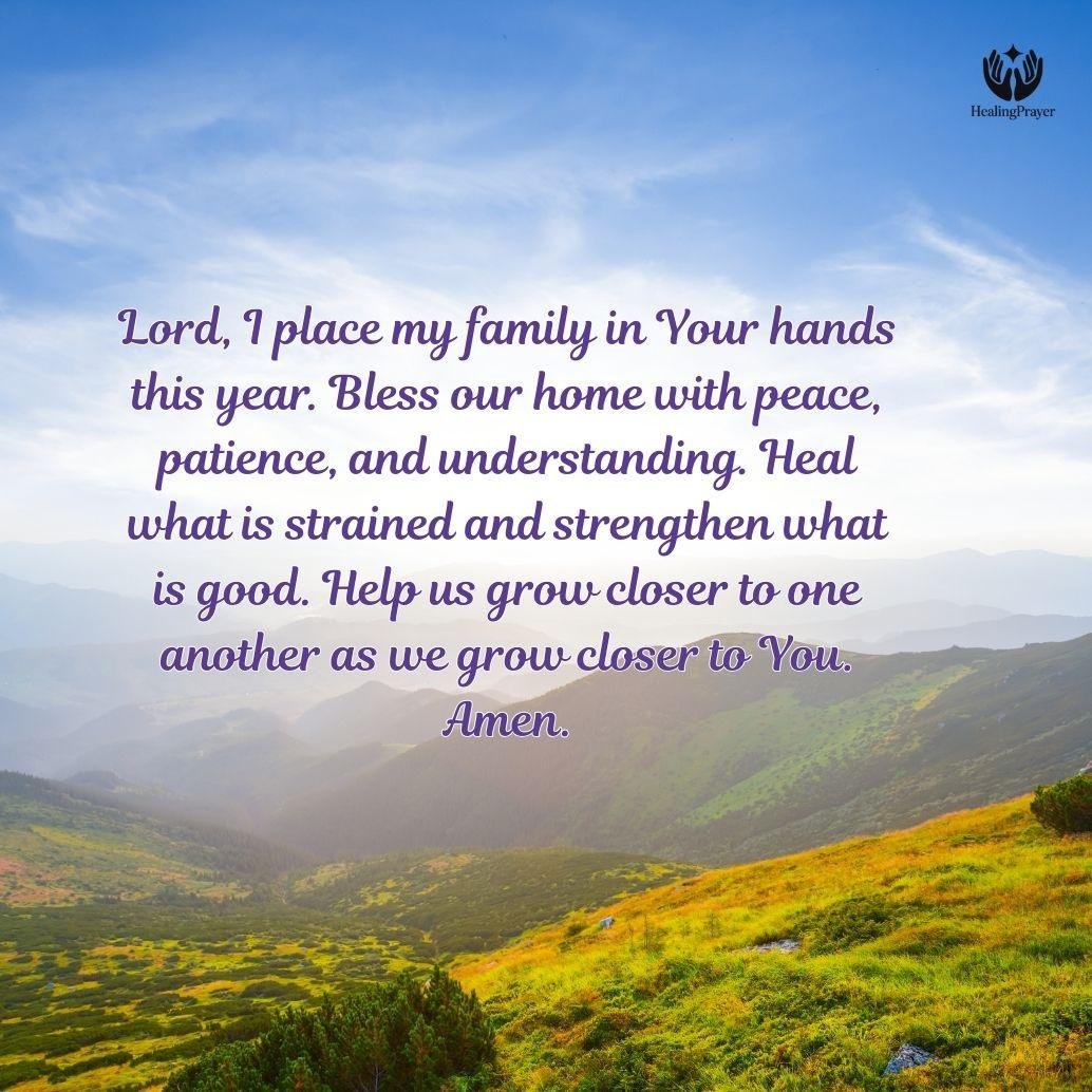 A Prayer for Family Blessings in the New Year