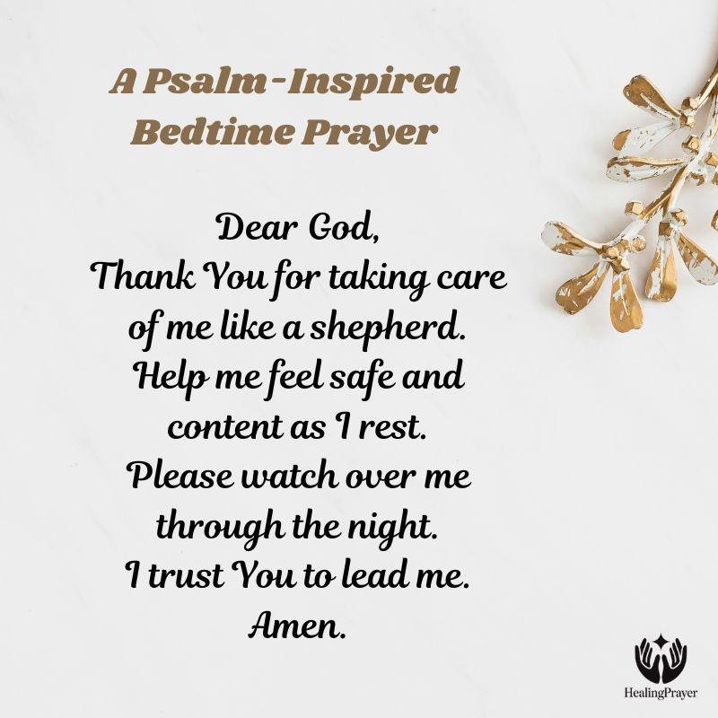 A Psalm-Inspired Bedtime Prayer