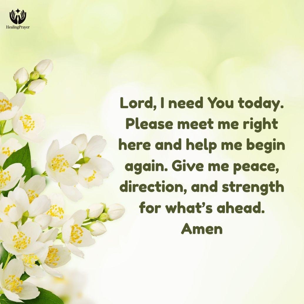 A Short Prayer When You Need a New Beginning Today