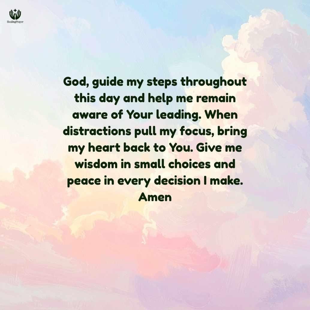 A Simple Prayer for Direction Throughout the Day