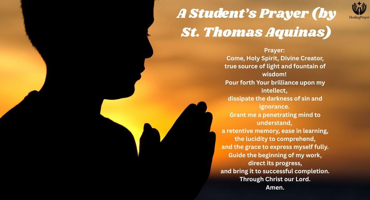 A Student’s Prayer (by St. Thomas Aquinas)