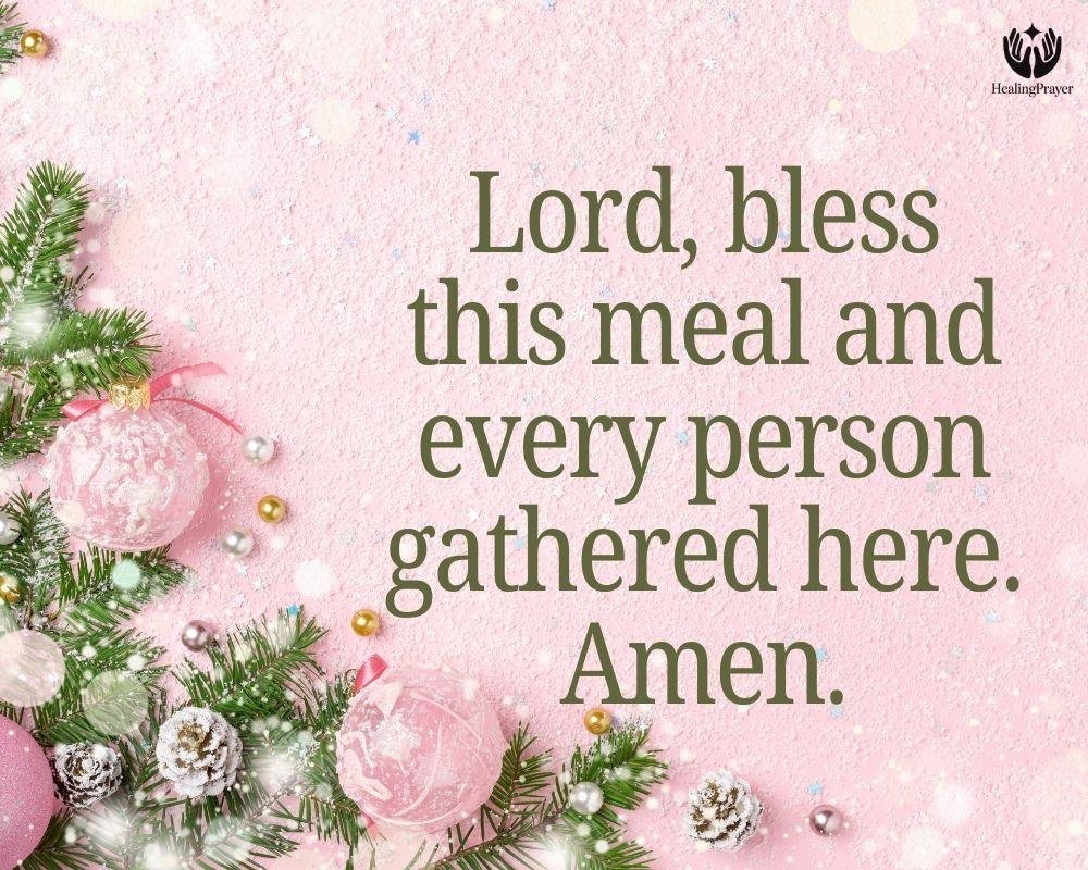 Blessings Before the Christmas Meal
