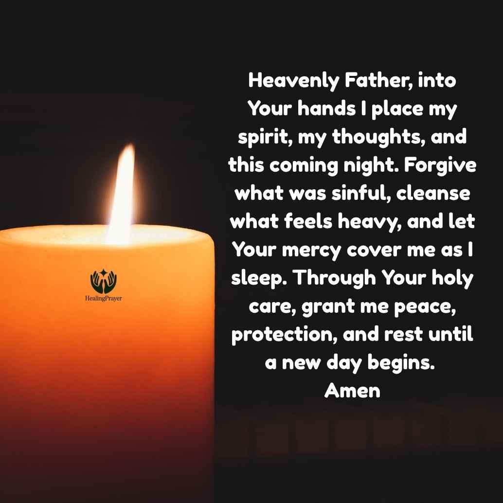 Catholic Prayer Before Going to Sleep at Night