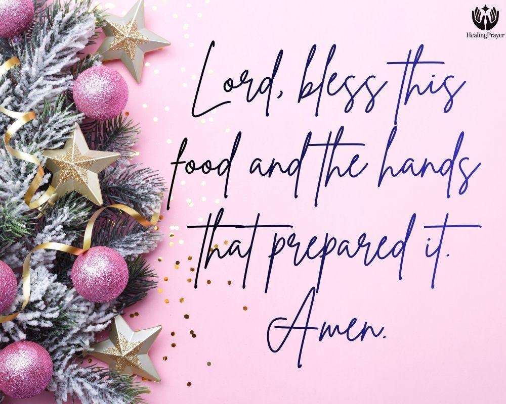 Dinner and Table Prayers for Christmas