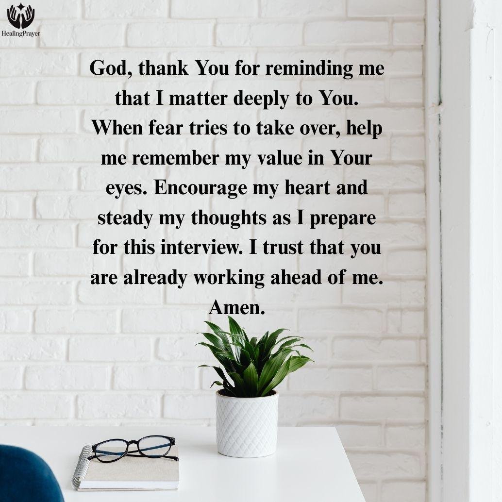 Encouragement for Before a Job Interview