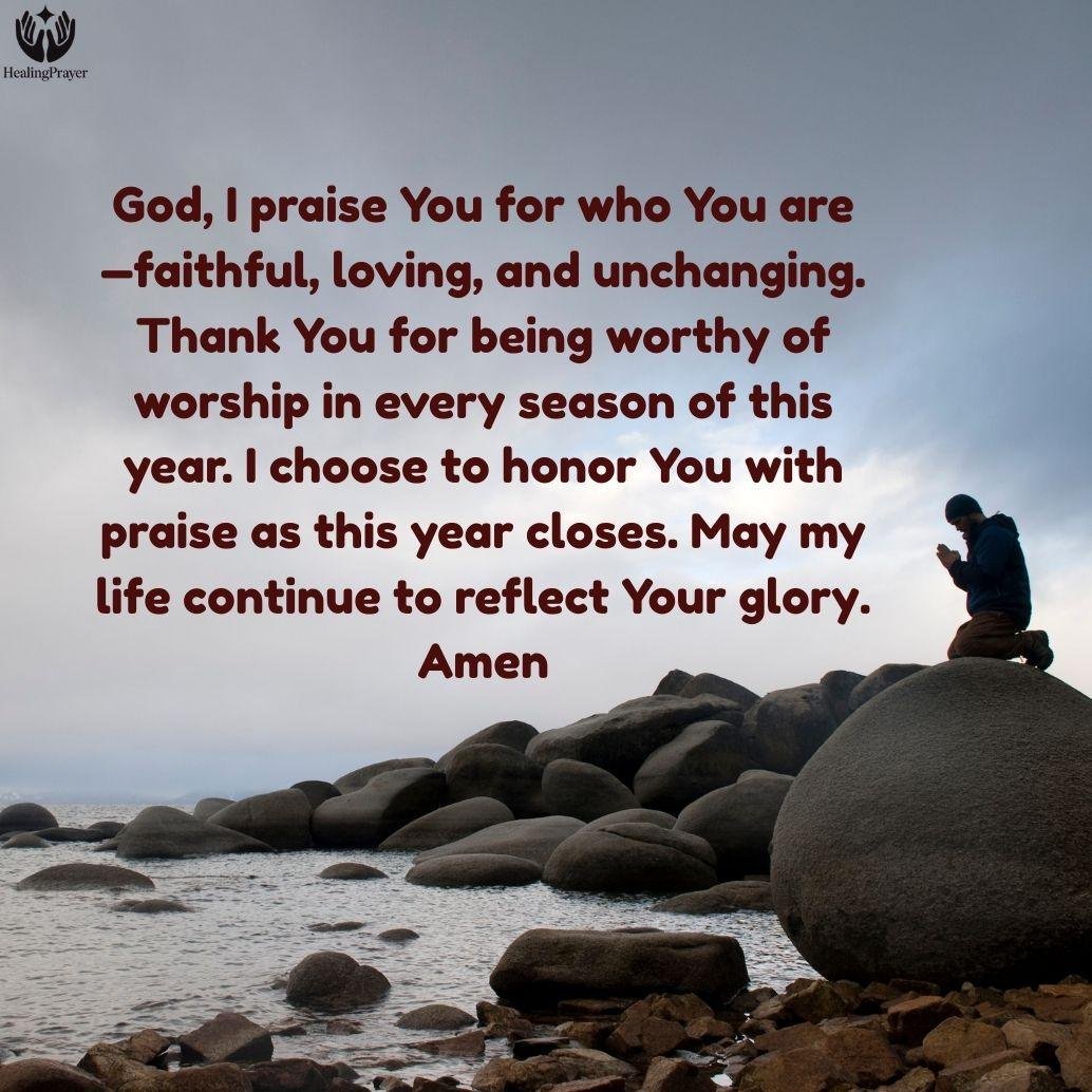 End of Year Prayer of Praise and Worship