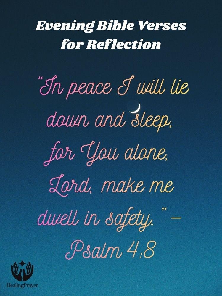 Evening Bible Verses for Reflection
