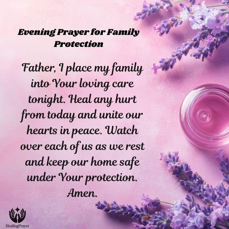 Evening Prayer for Family Protection