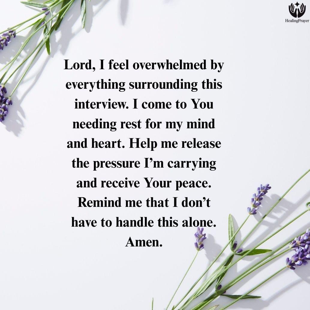 Finding Peace When You Feel Overwhelmed Before an Interview