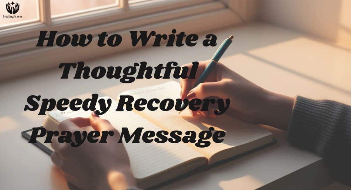 How to Write a Thoughtful Speedy Recovery Prayer Message