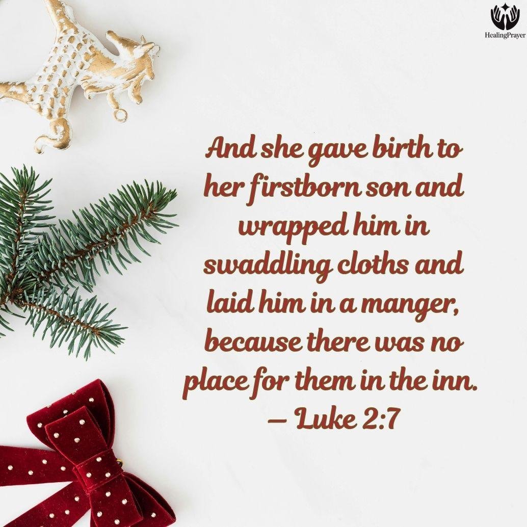 Luke 2:7 — The Humble Birth in a Manger