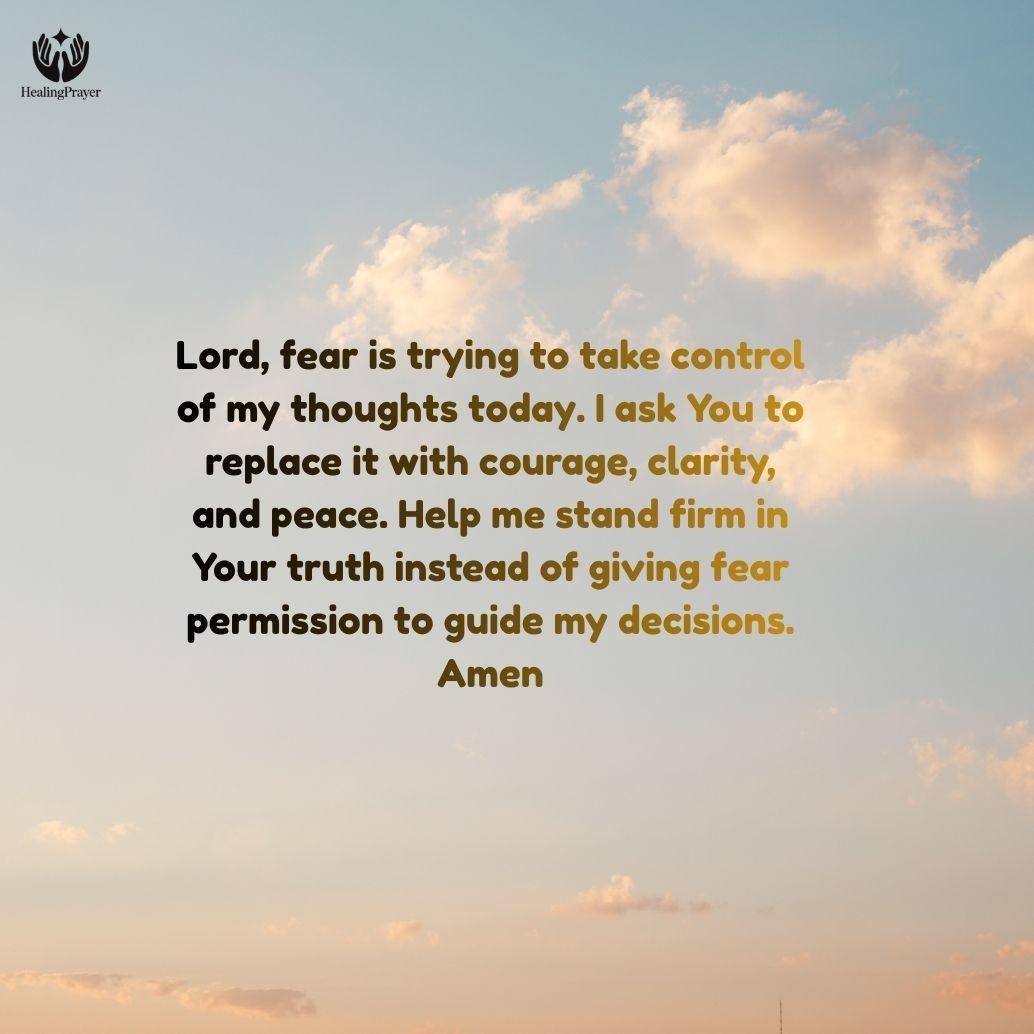 Morning Prayer When Fear Tries to Take Control