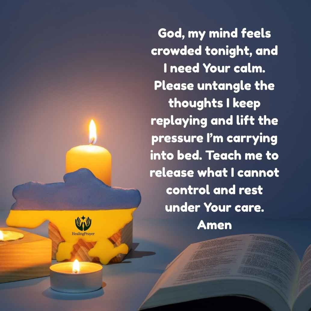 Night Prayer to Release Worry, Stress, and Overthinking
