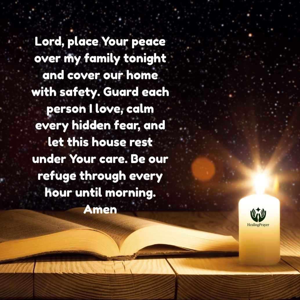 Powerful Night Prayer for Family Peace and Safety