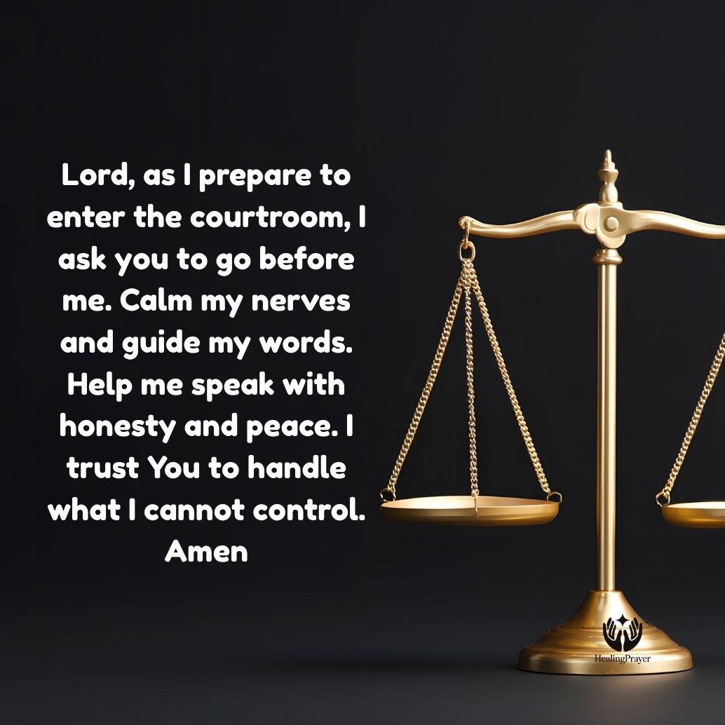 Powerful Prayer Before Going to Court