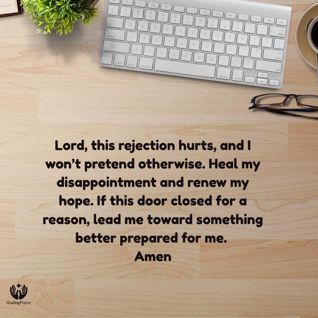 Prayer After Job Rejection (Do Not Lose Hope)