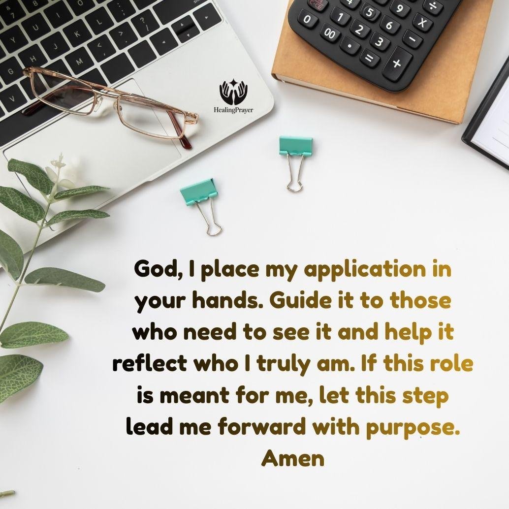 Prayer After Submitting a Job Application