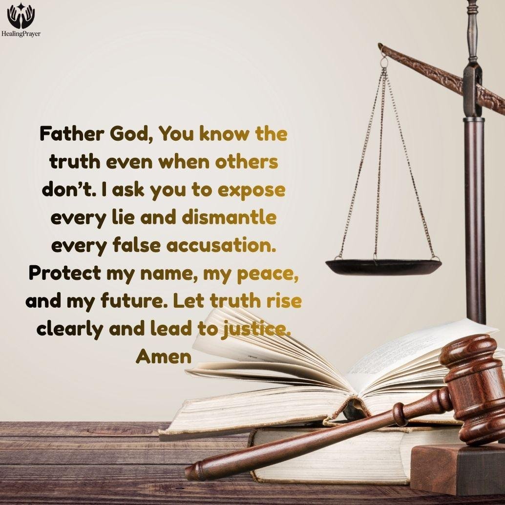 Prayer Against False Accusations and Lies