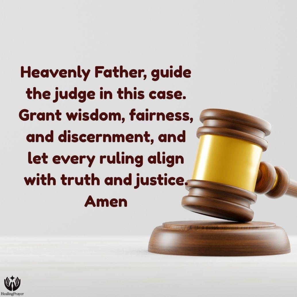 Prayer for a Fair and Righteous Judge