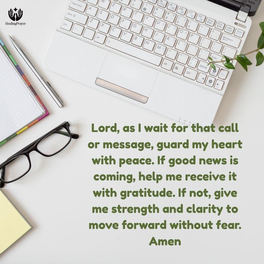 Prayer for a Positive Call, Email, or Offer Letter