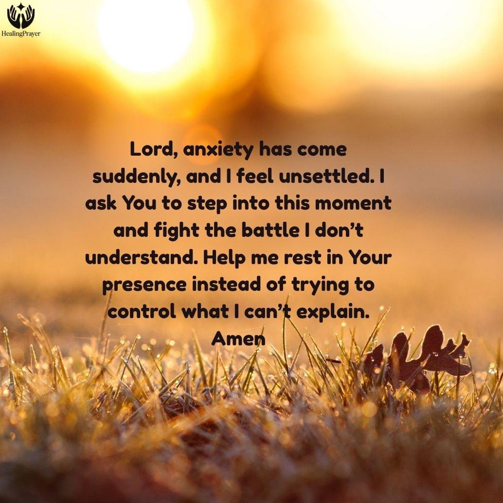 Prayer for Anxiety That Comes Without Warning