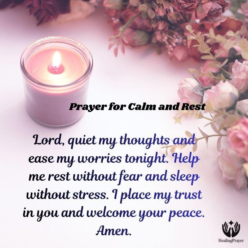 Prayer for Calm and Rest