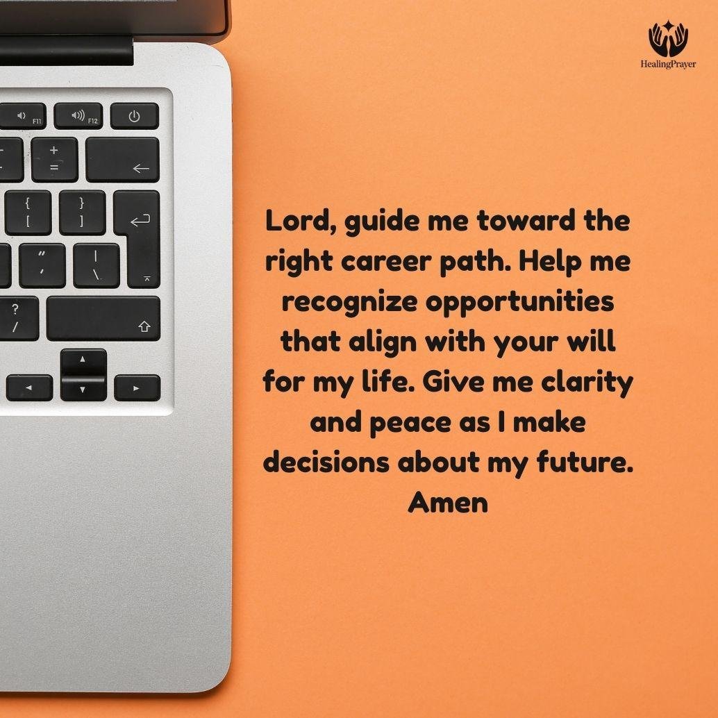 Prayer for Career Direction and Right Job Choice