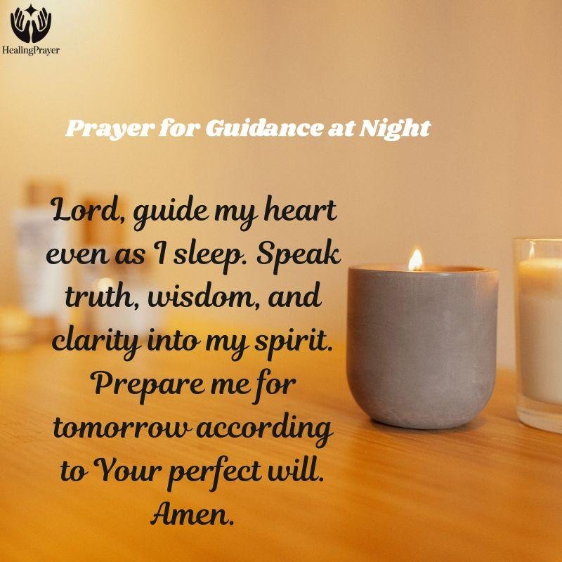 Prayer for Guidance at Night
