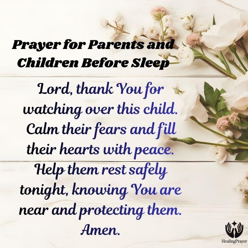 Prayer for Parents and Children Before Sleep