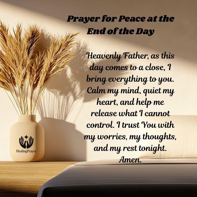 Prayer for Peace at the End of the Day
