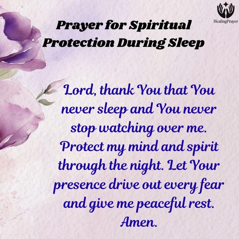 Prayer for Spiritual Protection During Sleep
