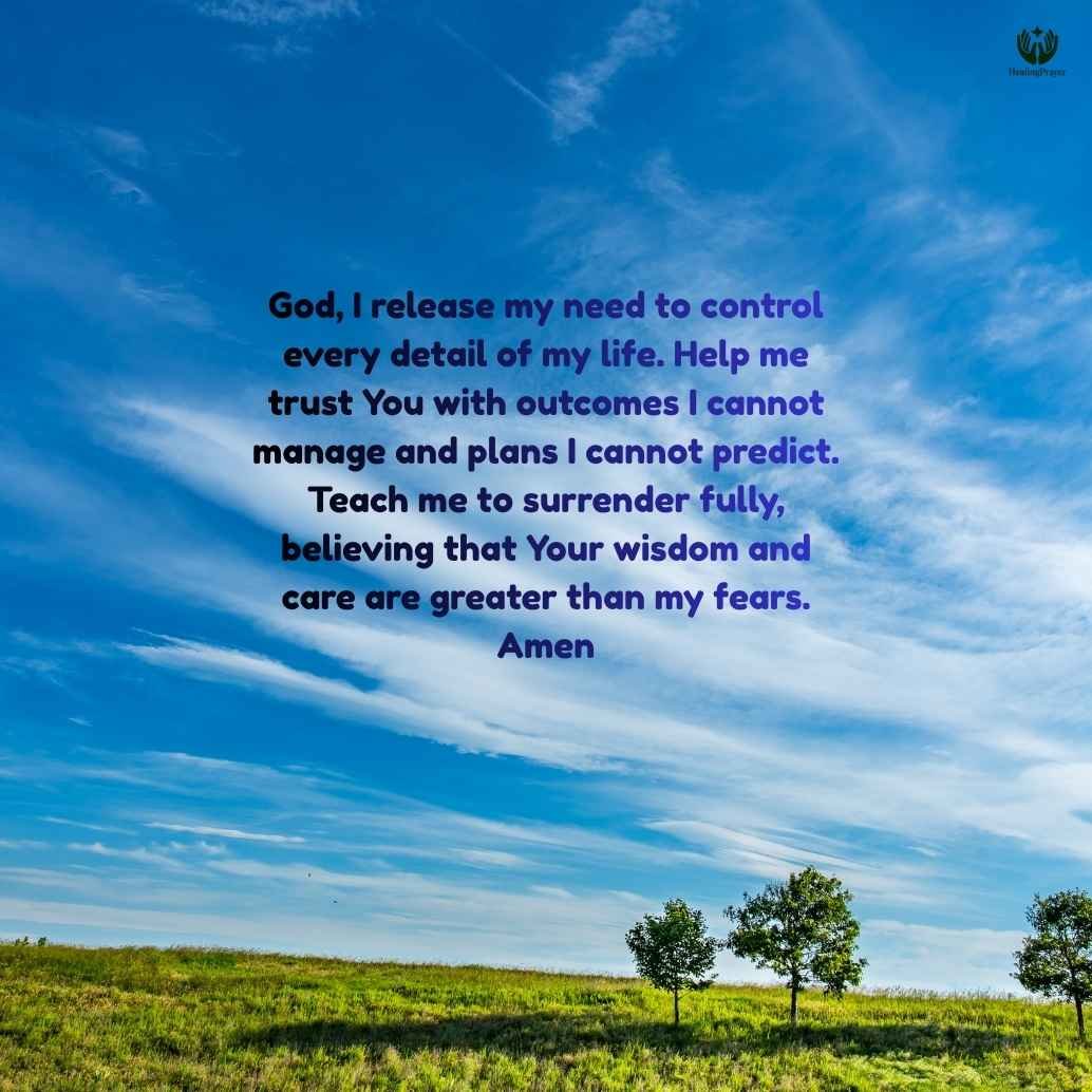 Prayer for Surrendering Control to God