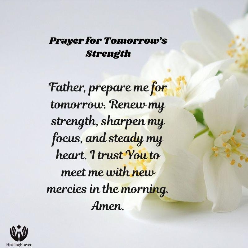 Prayer for Tomorrow’s Strength