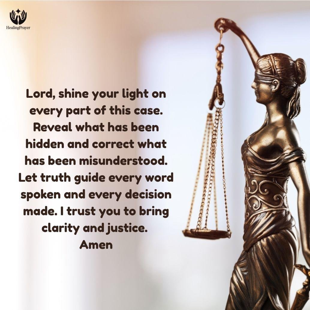 Prayer for Truth to Be Revealed in Court