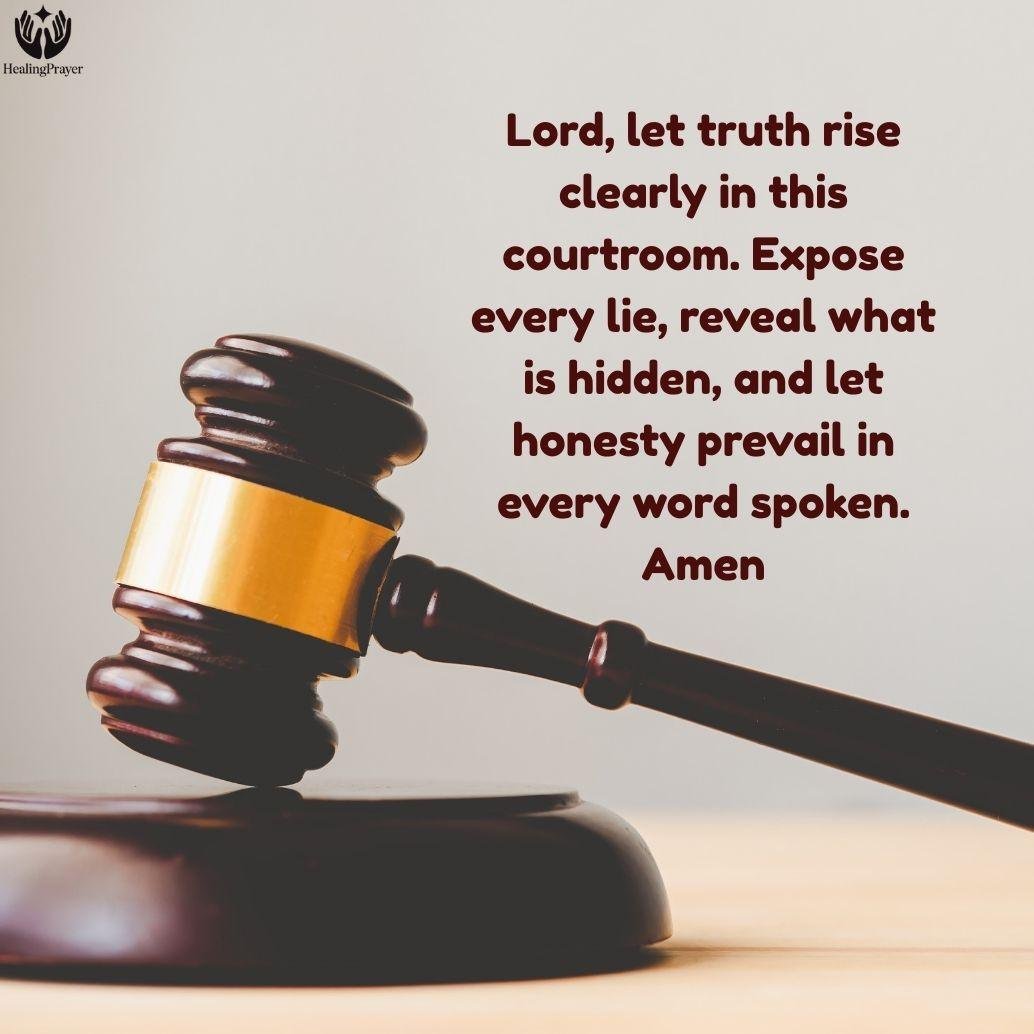 Prayer for Truth to Be Revealed in Court