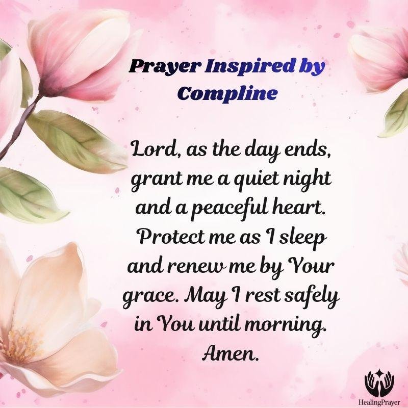 Prayer Inspired by Compline