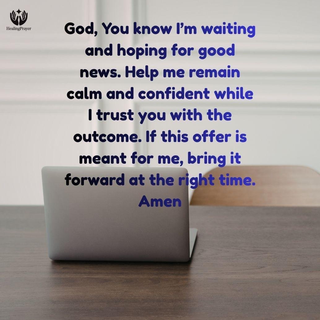 Prayer to Receive a Job Offer You Are Waiting For