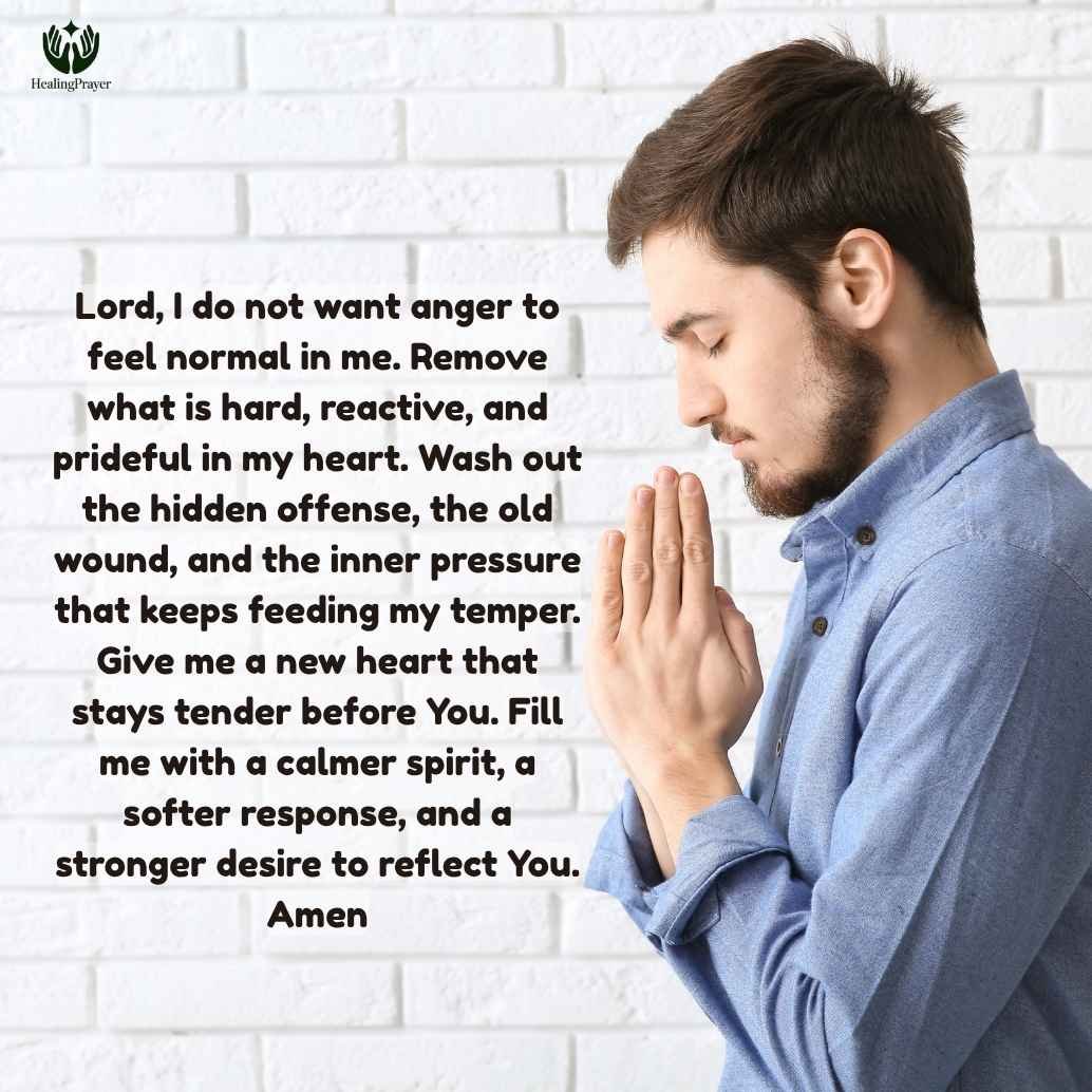 Prayer to Remove the Spirit of Anger from Your Heart