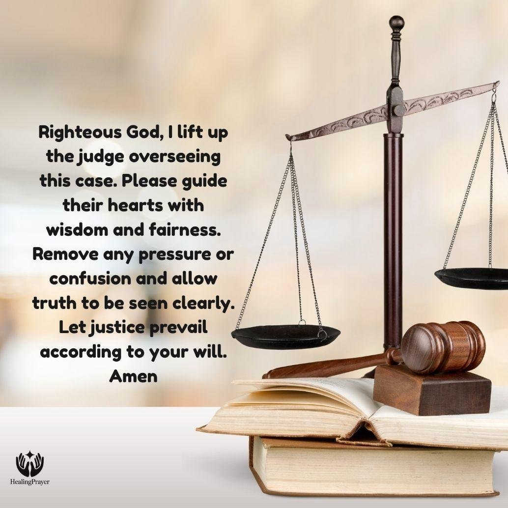 Prayer to Touch the Judge’s Heart for a Fair Decision