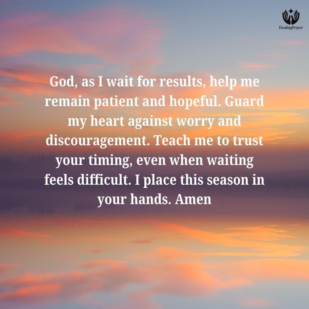 Prayer While Waiting for Interview Results