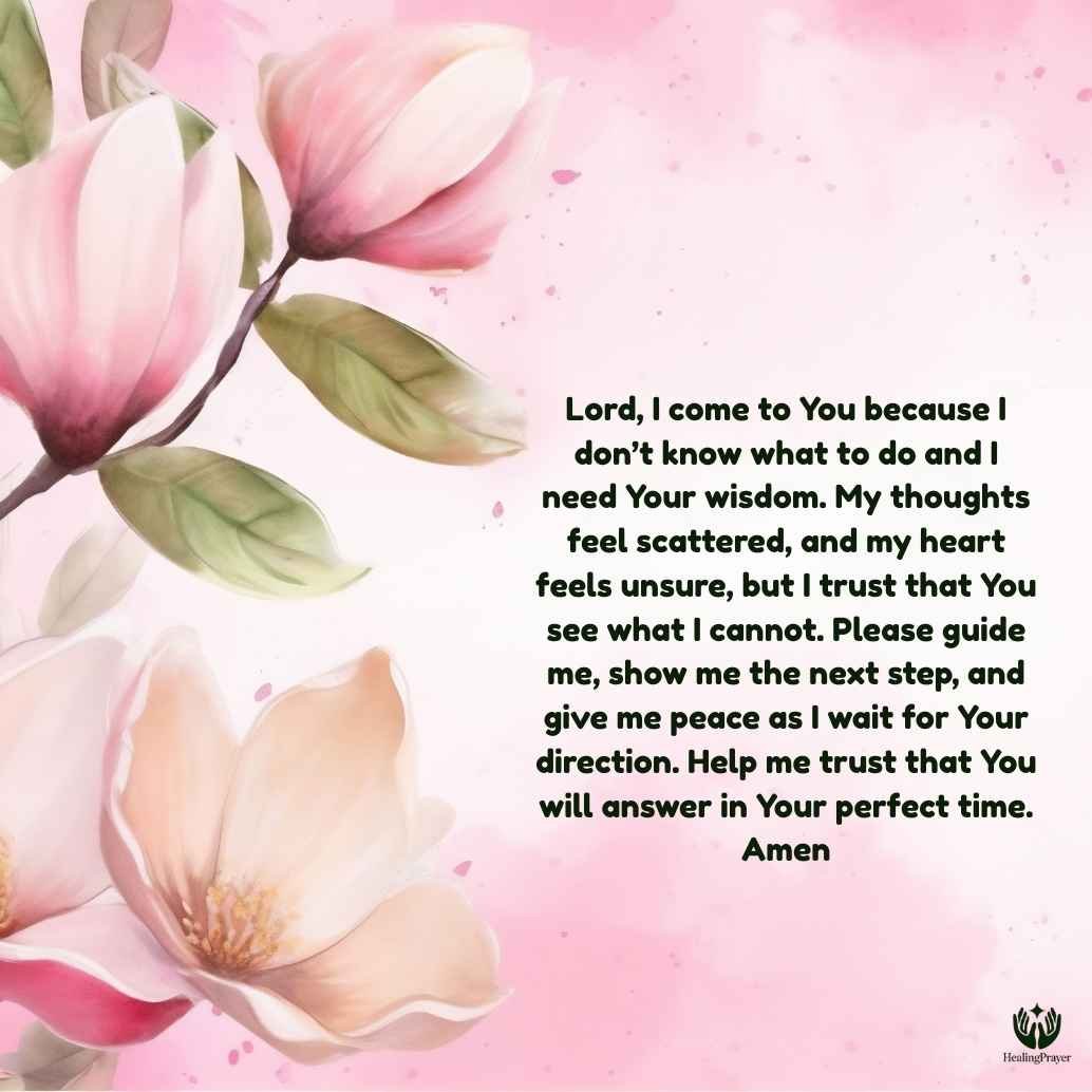 Prayer for Guidance and Direction When You Don’t Know What to Do