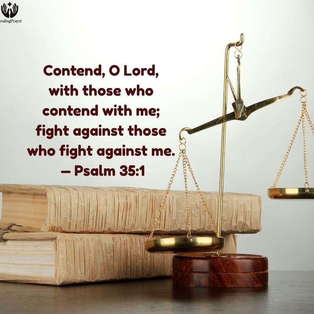 Psalm 35 Prayer for Divine Defense

