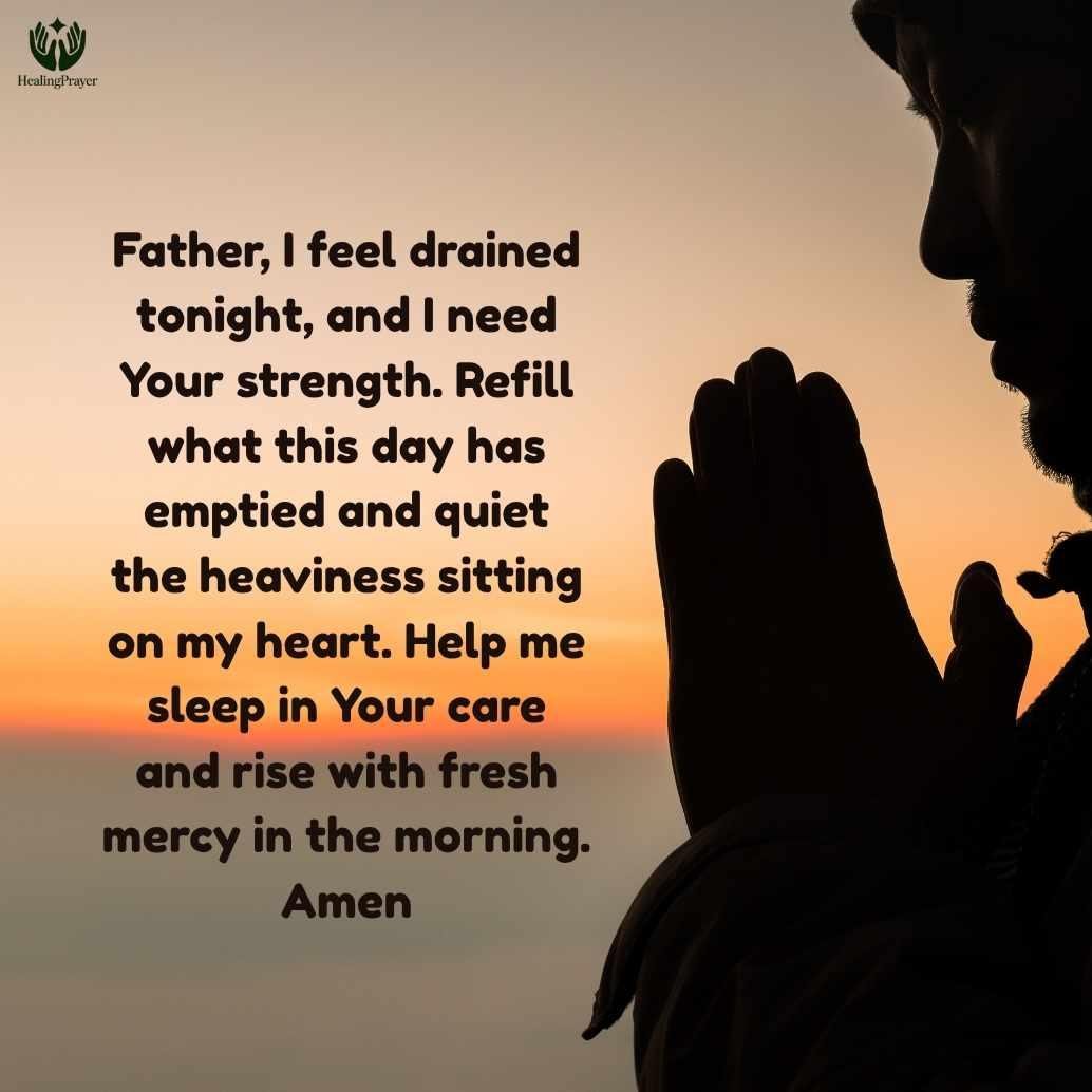 Short Powerful Night Prayer for When You Feel Drained